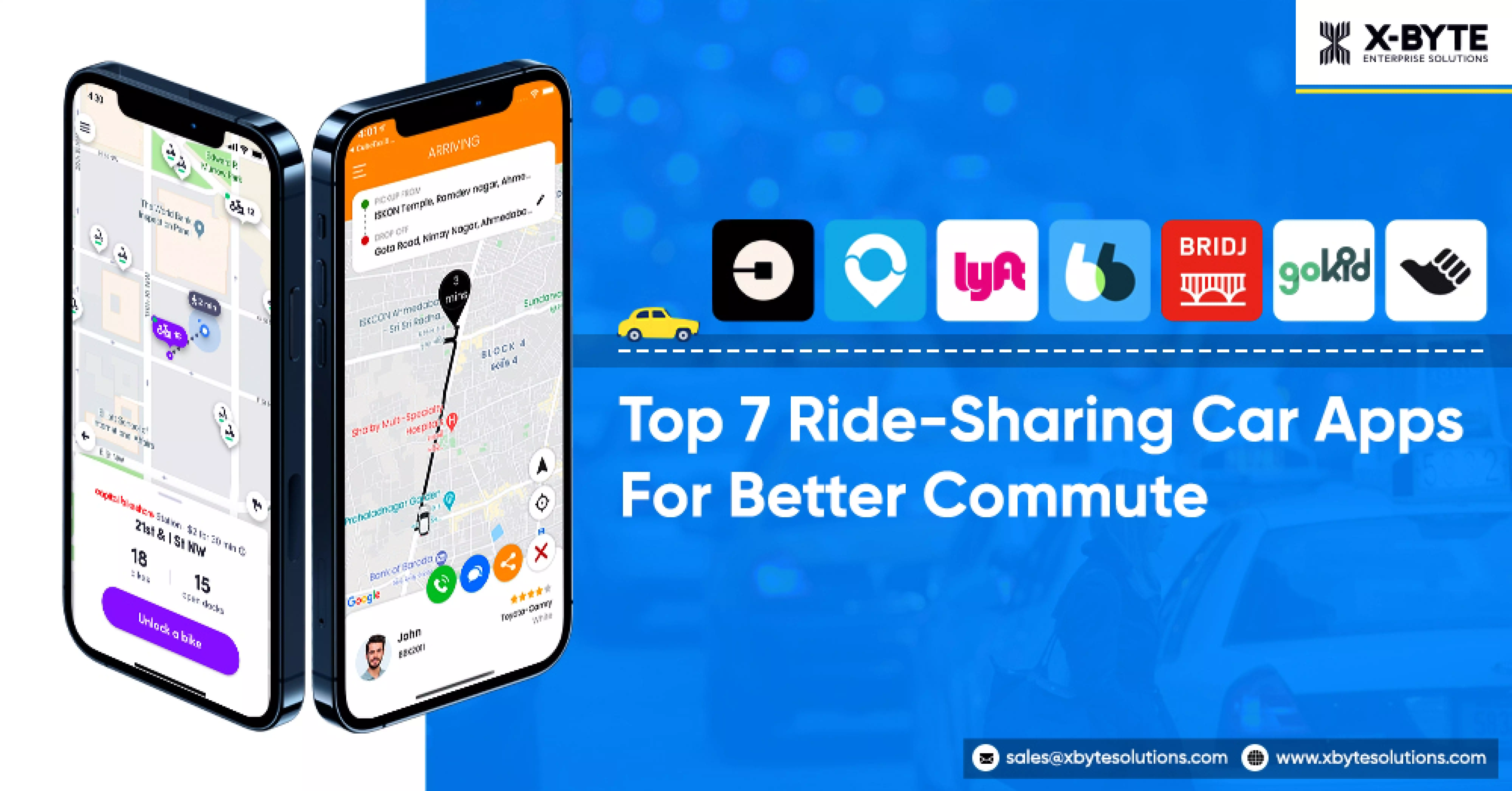 Top 7 Ride-Sharing Car Apps For Better Commute
